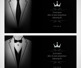 Business elite cards template vector 04
