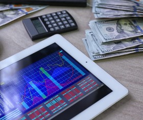 Businessman using Tablet PC Stock Photo 01