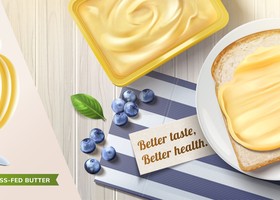 Butter advertising poster vector 02