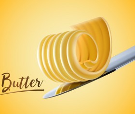 Butter illustration vector material 01