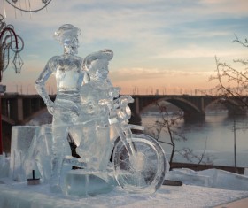 Character ice sculpture Stock Photo 02