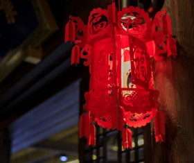 China red festive lantern Stock Photo