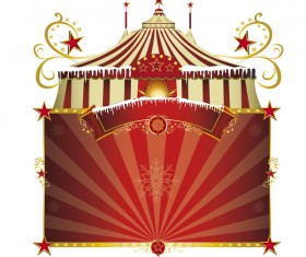 Christmas circus vector