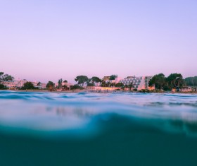 Closeup sea water ripples Stock Photo