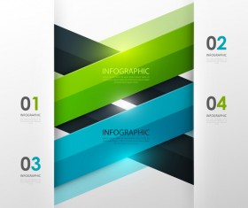 Colored modern infographic template vectors 08