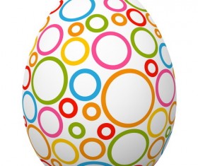 Colored ring with easter egg vector