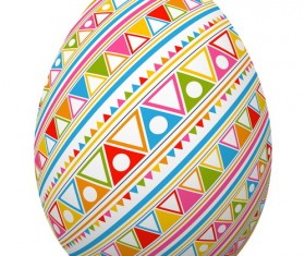 Colored seamless pattern with easter egg vector