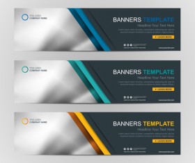 Company banners template creative vectors 12