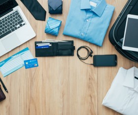Corporate office desk with modern equipment Stock Photo 03