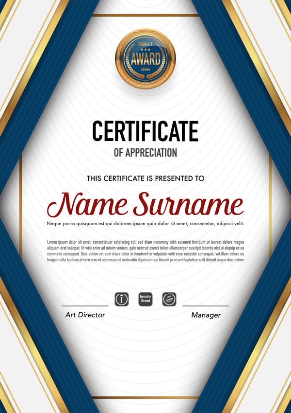 innovative certificate design
