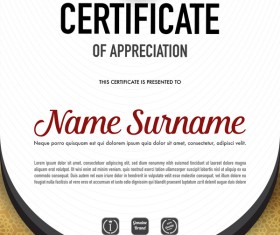 Creative certificate template vectors set 07