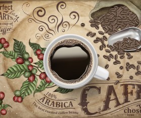 Creative coffee poster template vectors 01