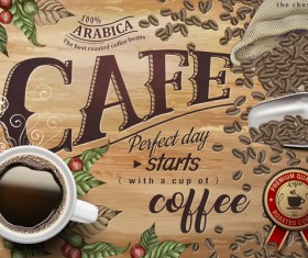 Creative coffee poster template vectors 02