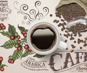 Creative coffee poster template vectors 06