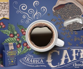 Creative coffee poster template vectors 07