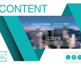 Creative company brochure with flyer cover vector 03