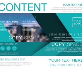 Creative company brochure with flyer cover vector 04