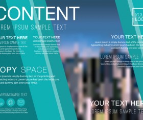 Creative company brochure with flyer cover vector 05