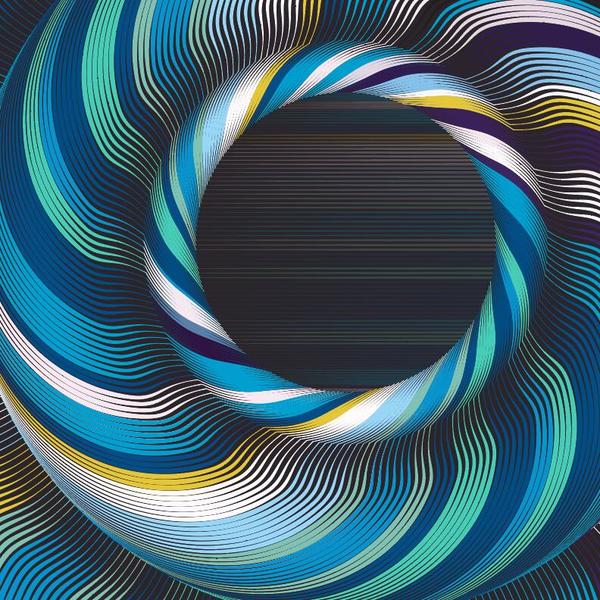 Cricles abstract wave background vector