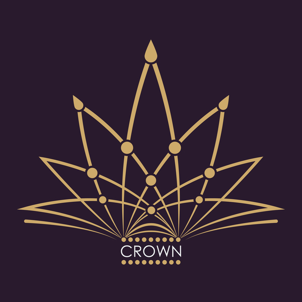 Crown logo template vectors 01