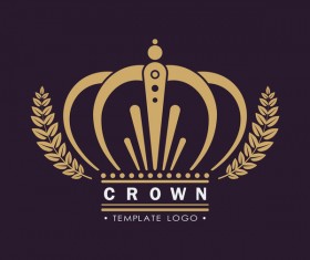 Crown logo template vectors 02