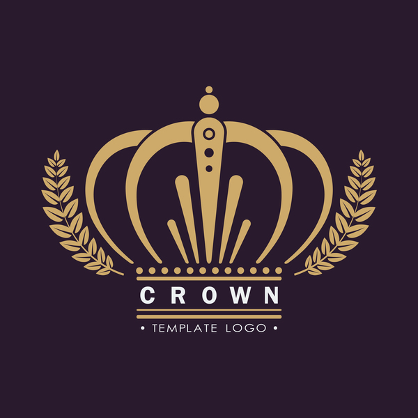 Crown logo template vectors 02
