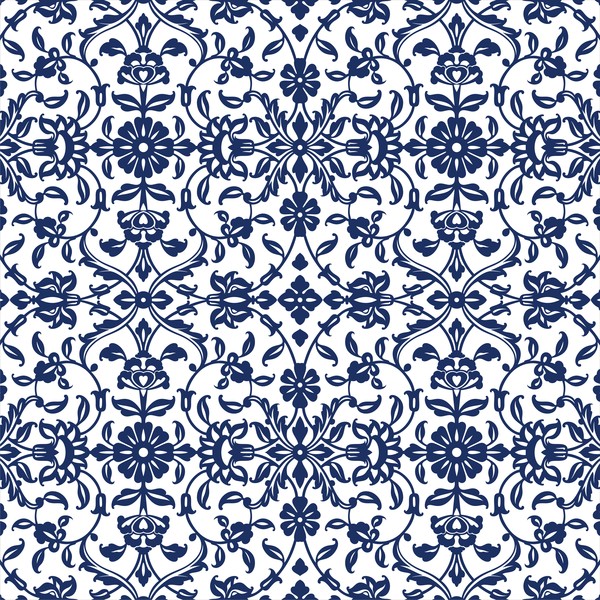 Decor ornate pattern seamless vectors 03