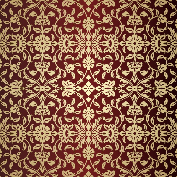 Decor ornate pattern seamless vectors 06