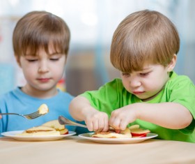 Dine children Stock Photo 01