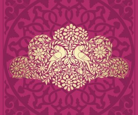 Ethnic pattern seamless vectors material 01