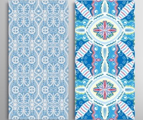 Ethnic patterns decorative seamless vector 06