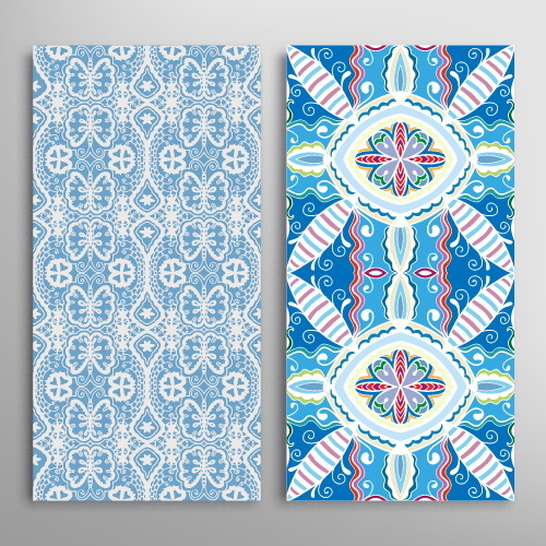 Ethnic patterns decorative seamless vector 06