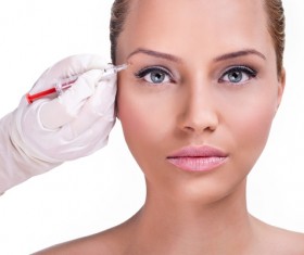 Eye Beauty Botox Injection Stock Photo 01