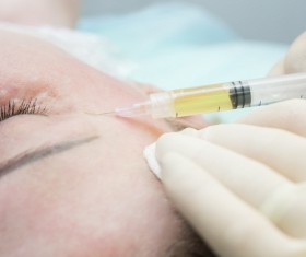 Eye Beauty Botox Injection Stock Photo 03