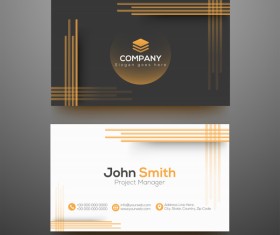 Fashion modern business cards vector template