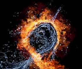 Fire and Water Stock Photo 02