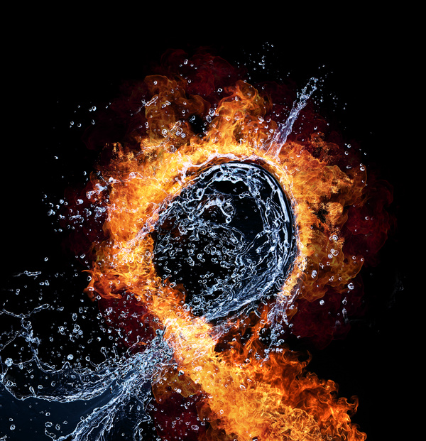 Fire and Water Stock Photo 02 free download