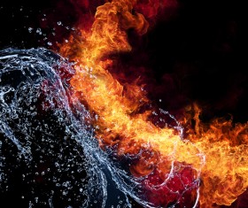 Fire and Water Stock Photo 03
