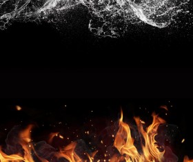 Fire and Water Stock Photo 06