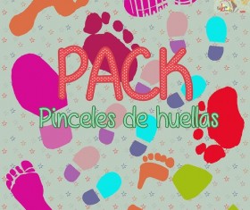 Footprints and shoesprints Photoshop Brushes