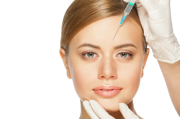 Forehead Beauty Botox Injection Stock Photo 02