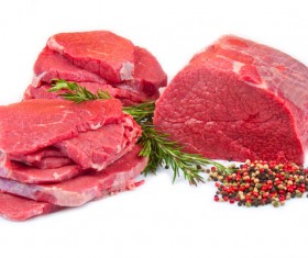 Fresh Red meat and spices Stock Photo 01