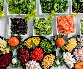 Fresh vegetables and food Stock Photo