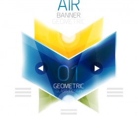 Geometric glass options infographic vectors 24