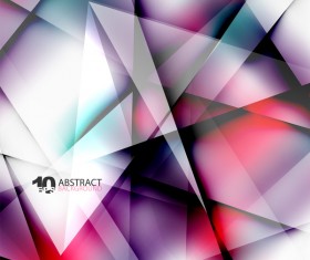 Geometry polygonal transparent background vectors
