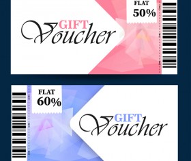 Gift voucher template vector 02