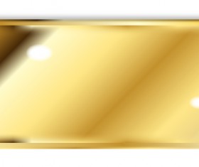 Golden brick precious metal vector material 01