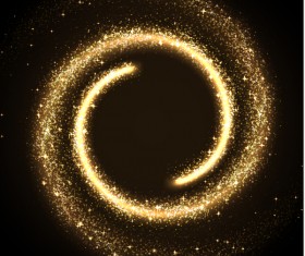 Golden glow whirl effect vector illustration 01