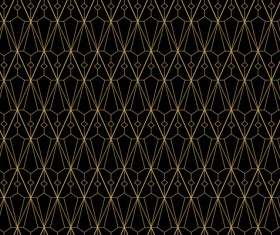 Golden lines seamless pattern vector 02