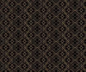 Golden lines seamless pattern vector 03